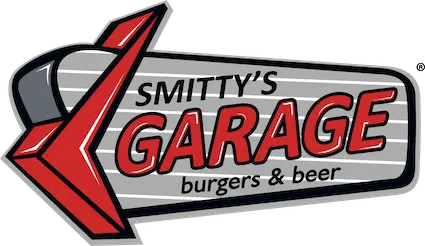 Business logo for The Garage Burgers and Beer